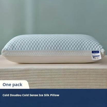 Set of 2 Cold Sleep Pillows, Soft And Cozy for Sleep Protection, Hotel-Grade Pillow, Ideal for Home Use, Neck Support Pillow for Student Dorms