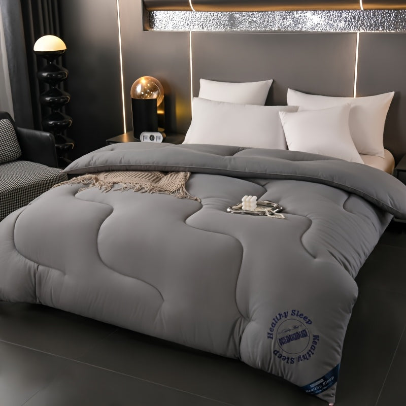 Luxury High-End Hotel Style Quilt - Ultra-Soft and Comfortable, Thickened for All Seasons, Fabric Band Embossed Design, the Perfect Gift Choice for Hotel Bedrooms