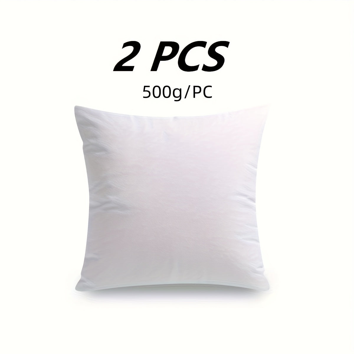 Pillow, 100% Cotton Throw Pillow Inserts, Premium Square Indoor Pillow Forms, Soft Couch & Bed Cushion Stuffer For Living Room, Bedroom, Home Decor, Suitable For Direct Use As A Pillow