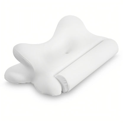 Cervical Neck Pillow, Ergonomic Contour Neck Pillows for Neck Relief, Cotton Orthopedic Bed Pillow for Side Back Stomach Sleeper, Neck Pillow with Cooling Pillowcase