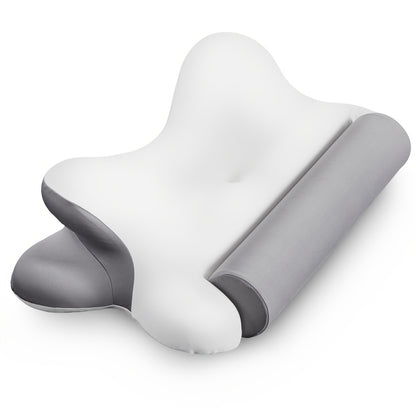 Cervical Neck Pillow, Ergonomic Contour Neck Pillows for Neck Relief, Cotton Orthopedic Bed Pillow for Side Back Stomach Sleeper, Neck Pillow with Cooling Pillowcase