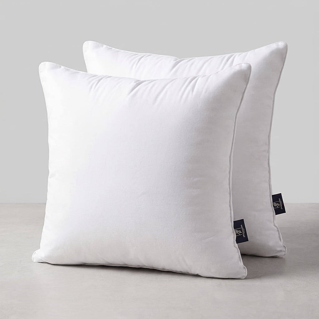 Pillow, 100% Cotton Throw Pillow Inserts, Premium Square Indoor Pillow Forms, Soft Couch & Bed Cushion Stuffer For Living Room, Bedroom, Home Decor, Suitable For Direct Use As A Pillow