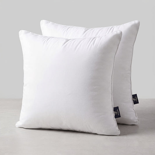 Pillow, 100% Cotton Throw Pillow Inserts, Premium Square Indoor Pillow Forms, Soft Couch & Bed Cushion Stuffer For Living Room, Bedroom, Home Decor, Suitable For Direct Use As A Pillow
