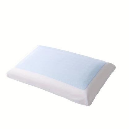 Gel Pillow, Cool Sleep Support, Back and Side Sleeping Support, Low-rebound Cooling Gel Sleep Pillow, Single Piece