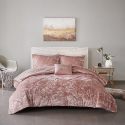 2/3 Piece Comforter Set, Velvet Comforter Set, Luxury Diamond Quilting Comforter Set, Fluffy Comforter Bed Set with Decorative Pillowand, Blush,Purple,Black, Twin/Twin XL,Full/Queen,King/Cal King