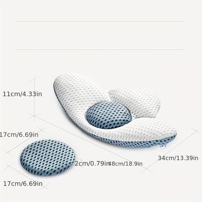 1pc Memory Foam Lumbar Support Pillow for Lower Back Pain and Pain - Ideal for Maternity, Car, and Home Use