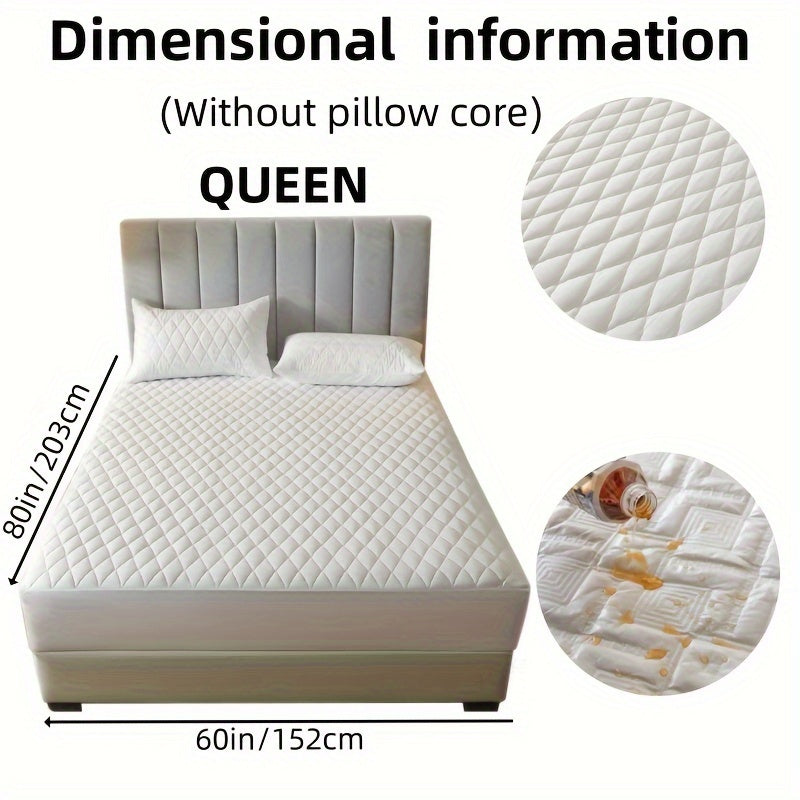 2/3pcs Two-Piece/Three-Piece Multi-Color Waterproof Fitted Sheet Set Waterproof Mattress Protector Fitted Sheet and Pillowcase Set Anti-slip Full Cover Protection Cover