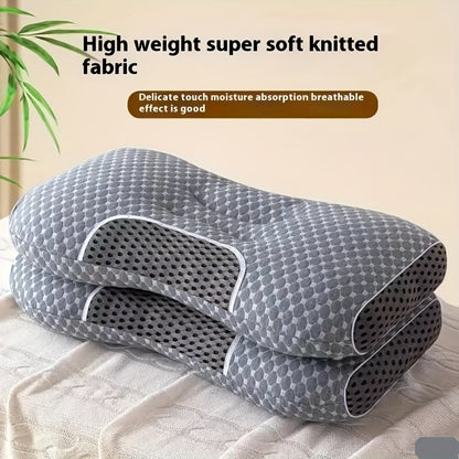 1pc/2pcs Cervical Pillow, Ergonomic Neck Pillow for Side, Back And Stomach Sleepers with Breathable Pillowcase - Big Size 1000G/2000G