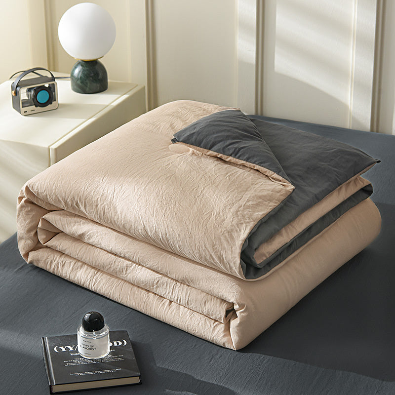 1pc Summer High-GSM Cooling Summer Quilt, 4 Patterns Available, Ultra-Soft, Skin-Friendly, and Breathable, 100% High-Quality Polyester Fiber, Machine Washable Without Deformation, All-Season Multi-Functional Comforter Insert