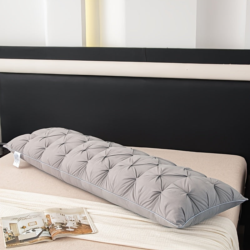 1 Premium Soft Comfortable Extra Long Pillow Core Long Pillow Best Body Pillow High Quality Twist Bread Pillow Hotel Home Single Double High Pillow Bedding for Sleep Neck Protection Fluffy Rebound Pillow Moisture Wicking