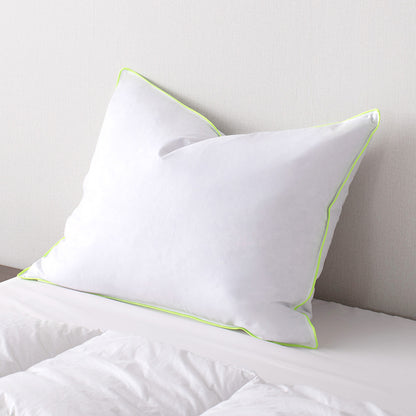 Premium Down and Feather Bed Pillow Already Gift Wrapped for Present - Christmas - Birthday - Anniversary - Wedding - Cotton Fabric Pillow- Hypoallergenic for Sleep Bedroom Bed Hotel Guest Room - Home Bedding Decor and Accessories