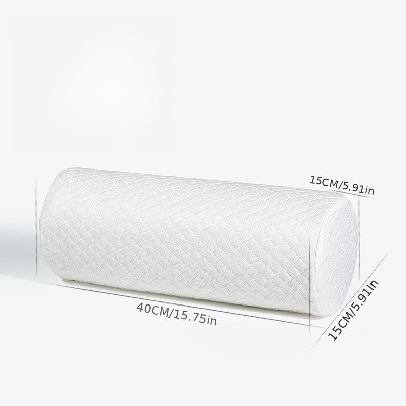 Bamboo Leaf Printed Neck Support Pillow, Ergonomic Cervical Support Pillow, Soft Cylindrical Bolster Cushion for Neck, Back & Legs, Comfort Pillow for Home & Office
