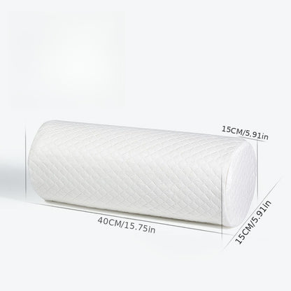 Bamboo Leaf Printed Neck Support Pillow, Ergonomic Cervical Support Pillow, Soft Cylindrical Bolster Cushion for Neck, Back & Legs, Comfort Pillow for Home & Office