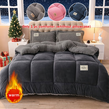 [Milk Velvet Single-Layer] AB Version Thickened Milk Velvet Quilt - Warm, Comfortable, Skin-Friendly Single-Layer