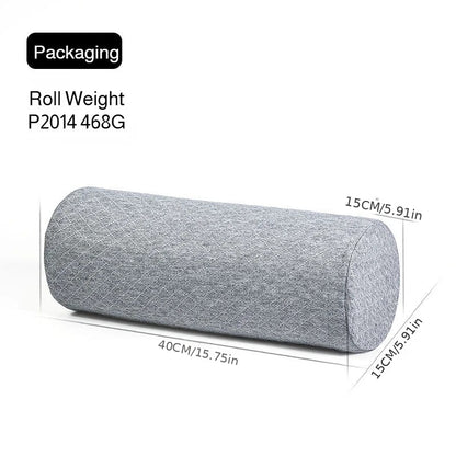 Bamboo Leaf Printed Neck Support Pillow, Ergonomic Cervical Support Pillow, Soft Cylindrical Bolster Cushion for Neck, Back & Legs, Comfort Pillow for Home & Office