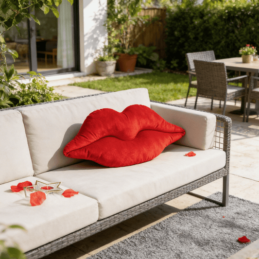 Decorative Throw Pillow Featuring 3D Lips Design, Made of Soft Velvet And Includes an Insert, Suitable for Both Outdoor And Indoor Use, Perfect for Decorating Your Garden, Patio, Balcony, Or Couch