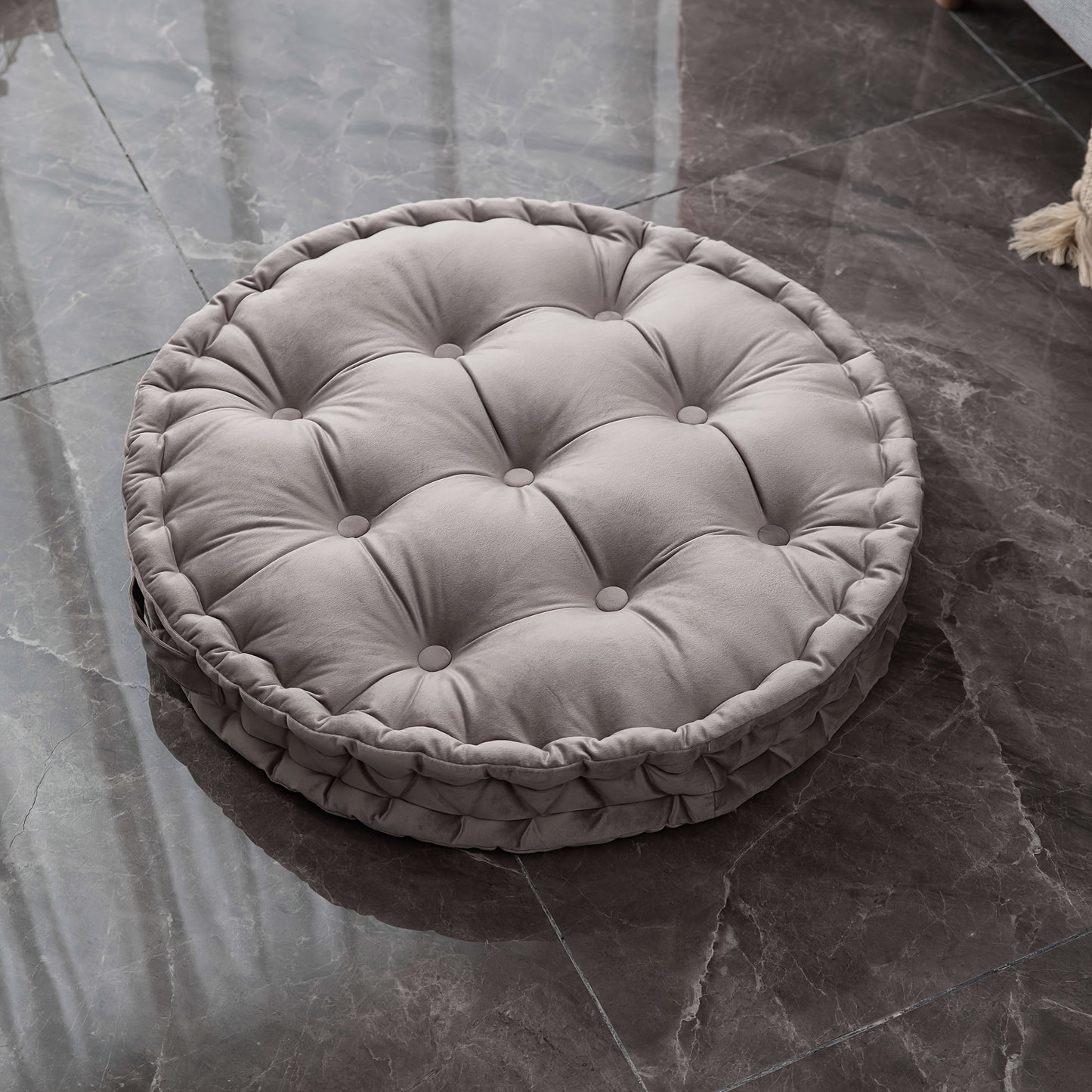 Scandinavian style thickened velvet cushion, solid color home sofa throw pillow, handmade tatami futon for bay window, perfect for use at home, office, hotel, or travel car
