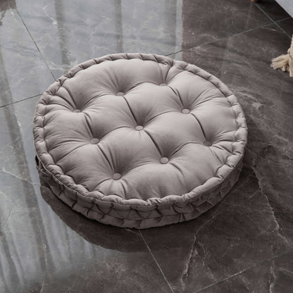 Scandinavian style thickened velvet cushion, solid color home sofa throw pillow, handmade tatami futon for bay window, perfect for use at home, office, hotel, or travel car