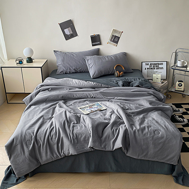 1pc Summer High-GSM Cooling Summer Quilt, 4 Patterns Available, Ultra-Soft, Skin-Friendly, and Breathable, 100% High-Quality Polyester Fiber, Machine Washable Without Deformation, All-Season Multi-Functional Comforter Insert