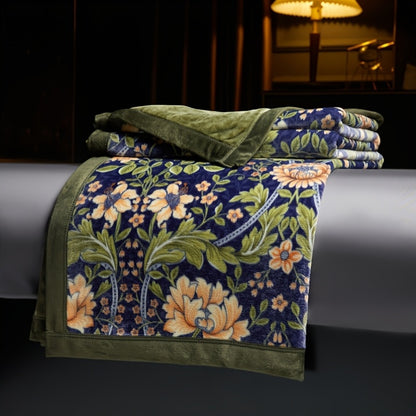 [Bohemian Geometric Blanket] 1pc Bohemian Geometric Printed Blanket, Can Be Made Summer Quilt, Double Body Enjoyment, Delicate And Soft, Skin Friendly, No Hair Does Not Fade, Four Seasons Available, Sofa, Bed, Car Can Be Used, Multi-Purpose Blanket