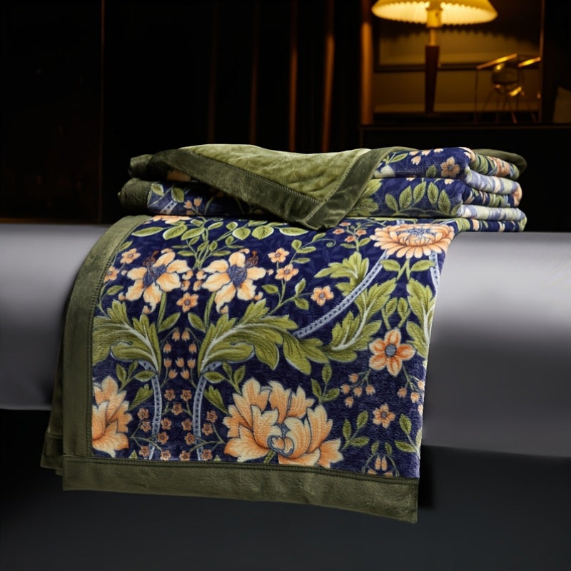 [Bohemian Geometric Blanket] 1pc Bohemian Geometric Printed Blanket, Can Be Made Summer Quilt, Double Body Enjoyment, Delicate And Soft, Skin Friendly, No Hair Does Not Fade, Four Seasons Available, Sofa, Bed, Car Can Be Used, Multi-Purpose Blanket