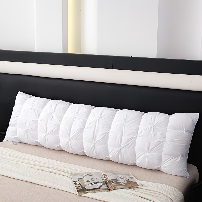 1 Premium Soft Comfortable Extra Long Pillow Core Long Pillow Best Body Pillow High Quality Twist Bread Pillow Hotel Home Single Double High Pillow Bedding for Sleep Neck Protection Fluffy Rebound Pillow Moisture Wicking