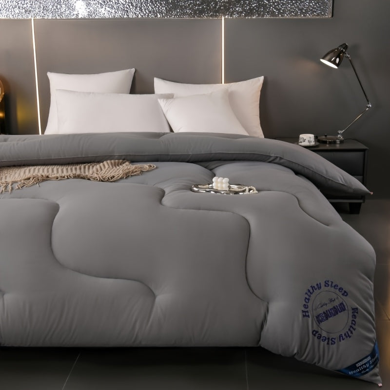 Luxury High-End Hotel Style Quilt - Ultra-Soft and Comfortable, Thickened for All Seasons, Fabric Band Embossed Design, the Perfect Gift Choice for Hotel Bedrooms