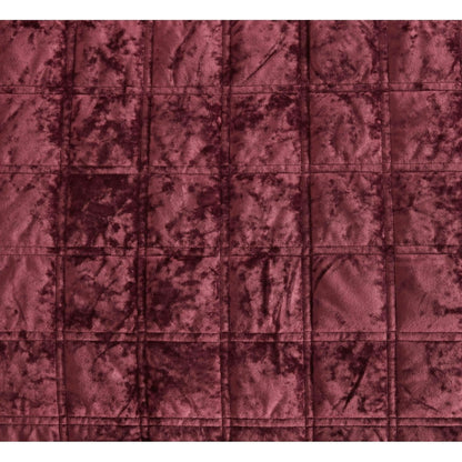 3-Piece Distressed Velvet Quilt Set, Piers Plush Velvet Bedspread Soft Washed Microfiber Reverse with Double Square Stitch Oversized King/King/Queen Size